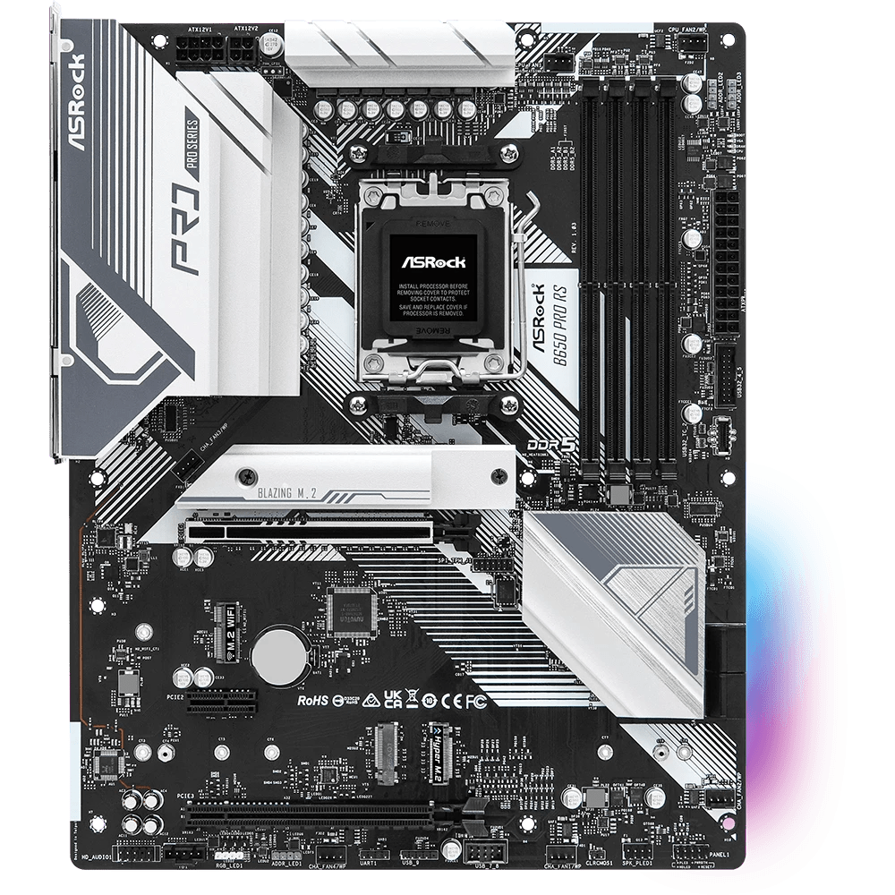 ASRock B650 Pro RS AMD 600 Series ATX Motherboard | 90 - MXBL10 - A0UAYZ | - Vektra Computers LLC ASRock B650 Pro RS AMD 600 Series ATX Motherboard | 90 - MXBL10 - A0UAYZ | - Vektra Computers LLC